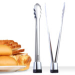 2 PCS Stainless Steel Food Clip Baking Bread Clip Carbecue Clip Steak Clip