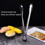 2 PCS Stainless Steel Food Clip Baking Bread Clip Carbecue Clip Steak Clip