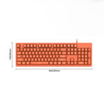 Ajazz DKS100 104 Keys Office Luminous Game Tea Axis Mechanical Keyboard, Cable Length: 1.5m(Black)