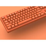 Ajazz DKS100 104 Keys Office Luminous Game Tea Axis Mechanical Keyboard, Cable Length: 1.5m(Orange)