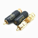 3 PCS WBT-0144 RCA Lotus Plug AV Audio and Video Plug(Black)