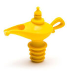 3 PCS Creative Silicone Aladdin Magic Lamp Red Wine Bottle Pourer Manual Sealing Airless Bottle Stopper