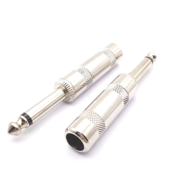 10 PCS 6.35mm Two-core Audio Welding Mono Mixer Microphone Speaker Plug