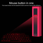 F2 Portable Lipstick Laser Virtual Laser Projection Mouse And Keyboard(Rose Gold)