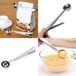 5PCS Multifunction Kitchen Coffee Scoop With Clip Stainless Steel Tea Coffee Measuring Cup Coffee Scoop