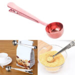 5PCS Multifunction Kitchen Coffee Scoop With Clip Stainless Steel Tea Coffee Measuring Cup Coffee Scoop