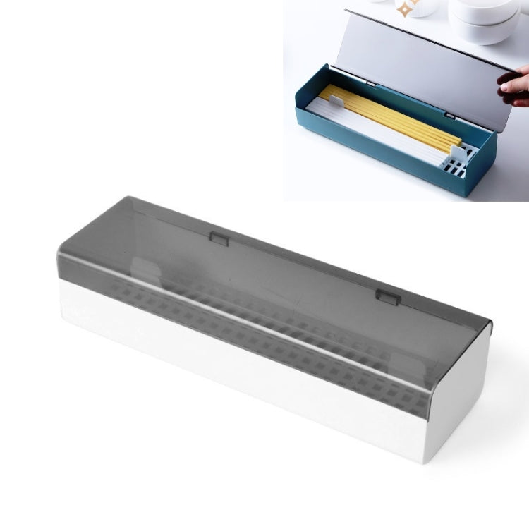2 PCS Household Kitchen Plastic Dust-Proof Drain Separator Chopstick Holder Storage Box(White)