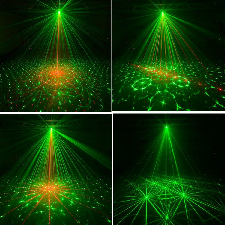 MN-R60 USB Rechargeable Mini Voice-activated Laser Light Christmas Home Entertainment Flash LED Laser Atmosphere Light Stage Light