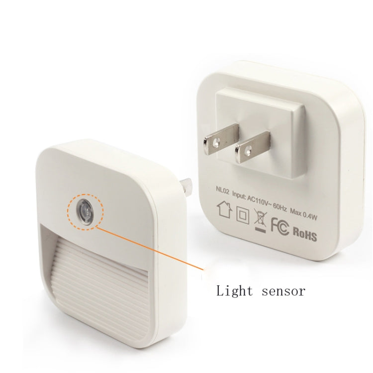 1 PC Light Control Smart Sensor Night Light Bedroom LED Light, US Plug, Style:Dimmable, Specification:6LED