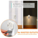 1 PC Light Control Smart Sensor Night Light Bedroom LED Light, US Plug, Style:Dimmable, Specification:6LED