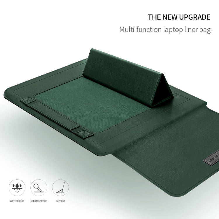 A2 4 in 1 Computer Bracket Liner Bag Storage Bag, Size:11/12 inch(Green)