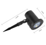 4W 12 Cards Outdoor Snowflake Projector Lamp Waterproof Laser LED Light Sound Control Stage Light(EU Plug)