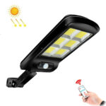 30W Solar Power Human Body Induction + Light Control Street Light Multi-Function Remote Control Outdoor Lighting 6COB with RC