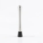 10 in 1 Stainless Steel Shaker Bamboo Stand Set Oblique Mouth Bar Cocktail Bartending Tool, Specification: 350ml