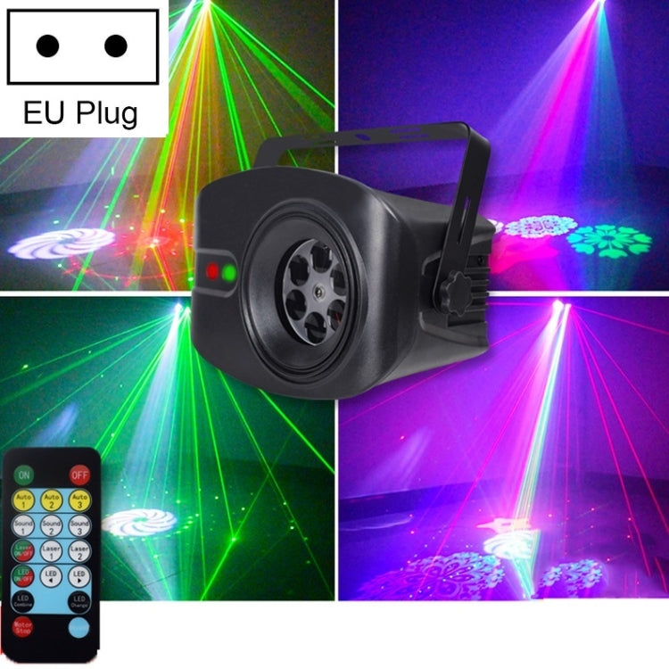 13W Colorful Flying Lights Projection Light LED Room Decoration Laser Light KTV Bar Sound Control Stage Light, EU Plug