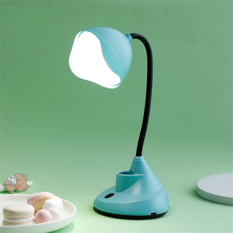 2 PCS Bedroom Bedside Dormitory Desk Study Eye Potection Desk Lamp(FY7712 Blue)