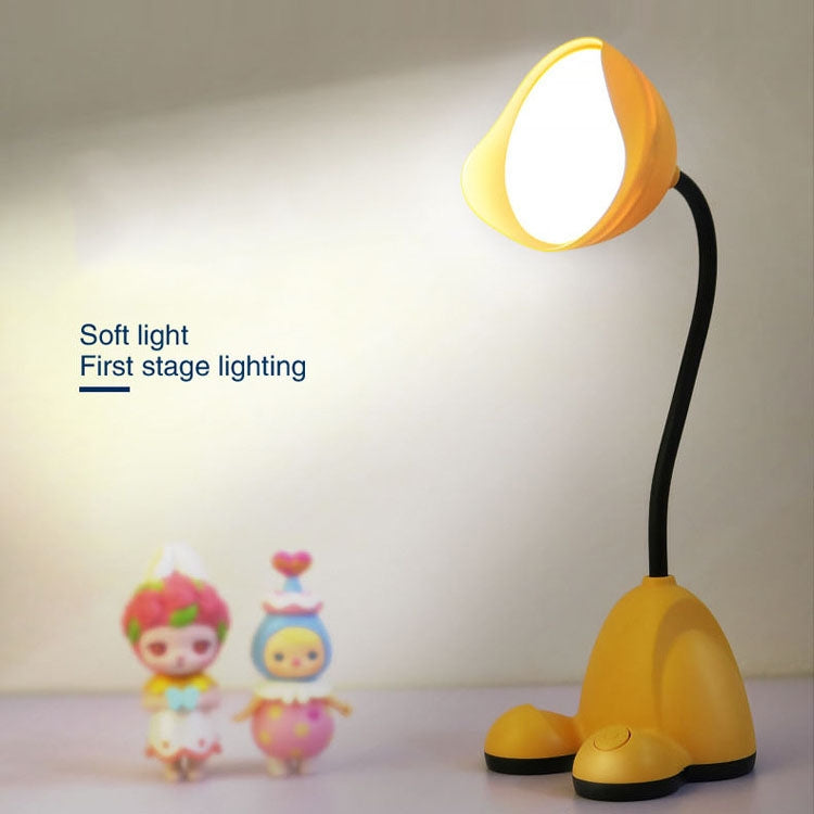 2 PCS Bedroom Bedside Dormitory Desk Study Eye Potection Desk Lamp(FY7710 Yellow)