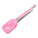 2 PCS Kitchen Food Tongs Hotel Steak Tongs Insulated Long-Handled Bread Tongs Barbecue Clip Barbecue Clip(Pink)