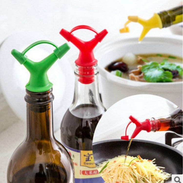 10 PCS Double-Headed Soy Sauce Bottle Mouth Bottle Stopper Wine Bottle Cover Color Random Delivery