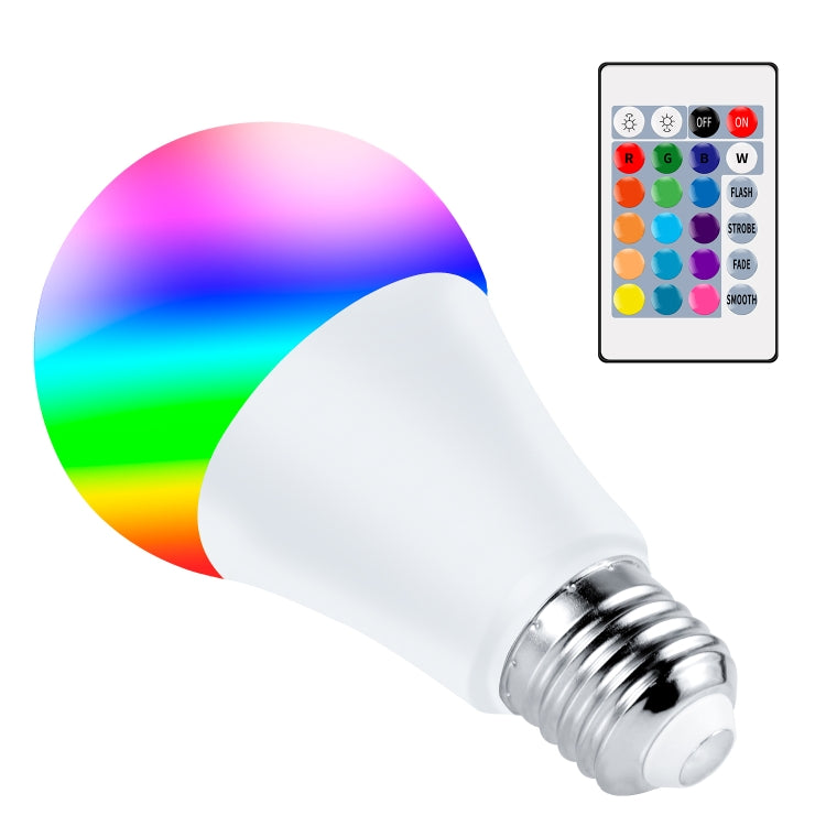 15W Smart Remote Control RGB Bulb Light 16 Color Lamp(White)