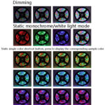 2m LED Light Strip 16 Color Remote Control RGB Light Belt USB Symphony Neon Decorative Soft Light Bar(Waterproof)