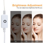 10 LEDs Cosmetic Room Bathroom Mirror Front Light USB Three-Color Dimming Light