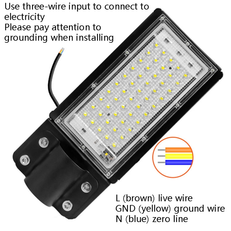 50W LED Waterproof Road Lighting Courtyard Floodlight(Warm White Light)