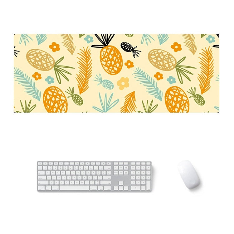 800x300x2mm  Office Learning Rubber Mouse Pad Table Mat(3 Creative Pineapple)