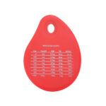 3 PCS Silicone Scraper Cream Steward Scraper Butter Cut Knife Wiper(Red)