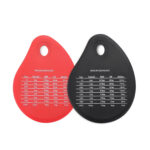 3 PCS Silicone Scraper Cream Steward Scraper Butter Cut Knife Wiper(Red)