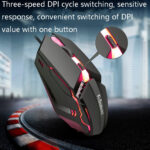 2 PCS K-Snake M11 4 Keys 1600DPI Luminous Game Wired Mouse Notebook Desktop USB Wired Mouse, Cable Length: 1.5m