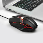 2 PCS K-Snake M11 4 Keys 1600DPI Luminous Game Wired Mouse Notebook Desktop USB Wired Mouse, Cable Length: 1.5m