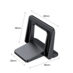 02919 Laptop Desktop Increased Heat Dissipation Bracket Laptop Base Portable Foot Pad Bracket(Black)