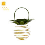 24 LEDs  Solar Pineapple Lights Wrought Iron Lantern LED Copper Wire String Outdoor Waterproof Garden Decoration Lanterns