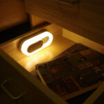 0.5W Intelligent Human Body Induction LED Light Cabinet Wall USB Charging Night Light(Yellow)