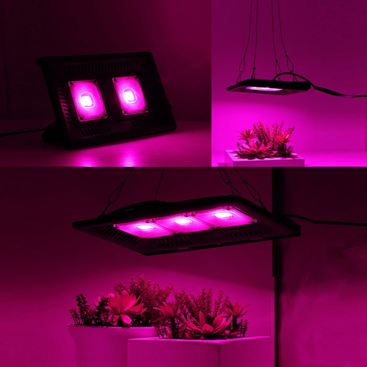 150W Ultra-Thin LED Plant Light, Full Spectrum COB Growth Light, Vegetable, Fruit & Flower Greenhouse Fill Light With Plug, Specification:EU Plug