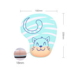 2 PCS Silicone Comfortable Padded Non-Slip Hand Rest Wristband Mouse Pad, Colour: Blue