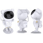 3W Astronaut Starry Sky Laser Projection Lamp USB Starry Night Light(White)