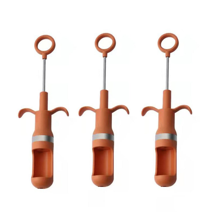 3 PCS Red Date Pitting Device Kitchen Gadgets(Orange)