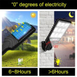 616 Solar Street Light LED Human Body Induction Garden Light, Spec: 60 SMD With Remote Control