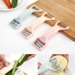 10 PCS Thickened Multifunctional Double-Head Peeler(Beige)