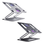 BONERUY P43F Aluminum Alloy Folding Computer Stand Notebook Cooling Stand, Colour: Silver with Type-C Cable