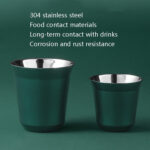 304 Stainless Steel Coffee Capsule Cup Double Insulation Coffee Cup, Style: Large Single Cup