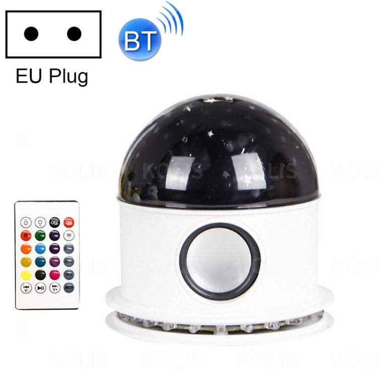 Bluetooth Music Starry Sky LED Projection Lamp, Spec: Remote Control-EU Plug