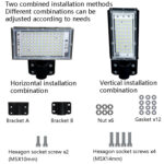 200W LED Waterproof Road Lighting Courtyard Floodlight(Warm White Light)