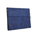 13 inch Leather Tablet Protective Case For Microsoft Surface Pro X, Color: Dark Blue