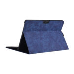 13 inch Leather Tablet Protective Case For Microsoft Surface Pro X, Color: Dark Blue