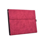 13 inch Leather Tablet Protective Case For Microsoft Surface Pro X, Color: Rose Red