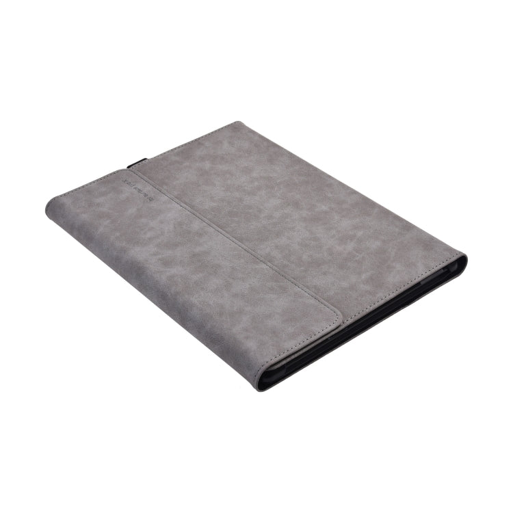 13 inch Leather Tablet Protective Case For Microsoft Surface Pro X, Color: Light Gray