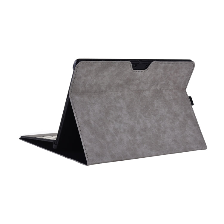 13 inch Leather Tablet Protective Case For Microsoft Surface Pro X, Color: Light Gray